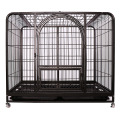 Heavy Steel Metal Pet Crate 2Doors With Wheels